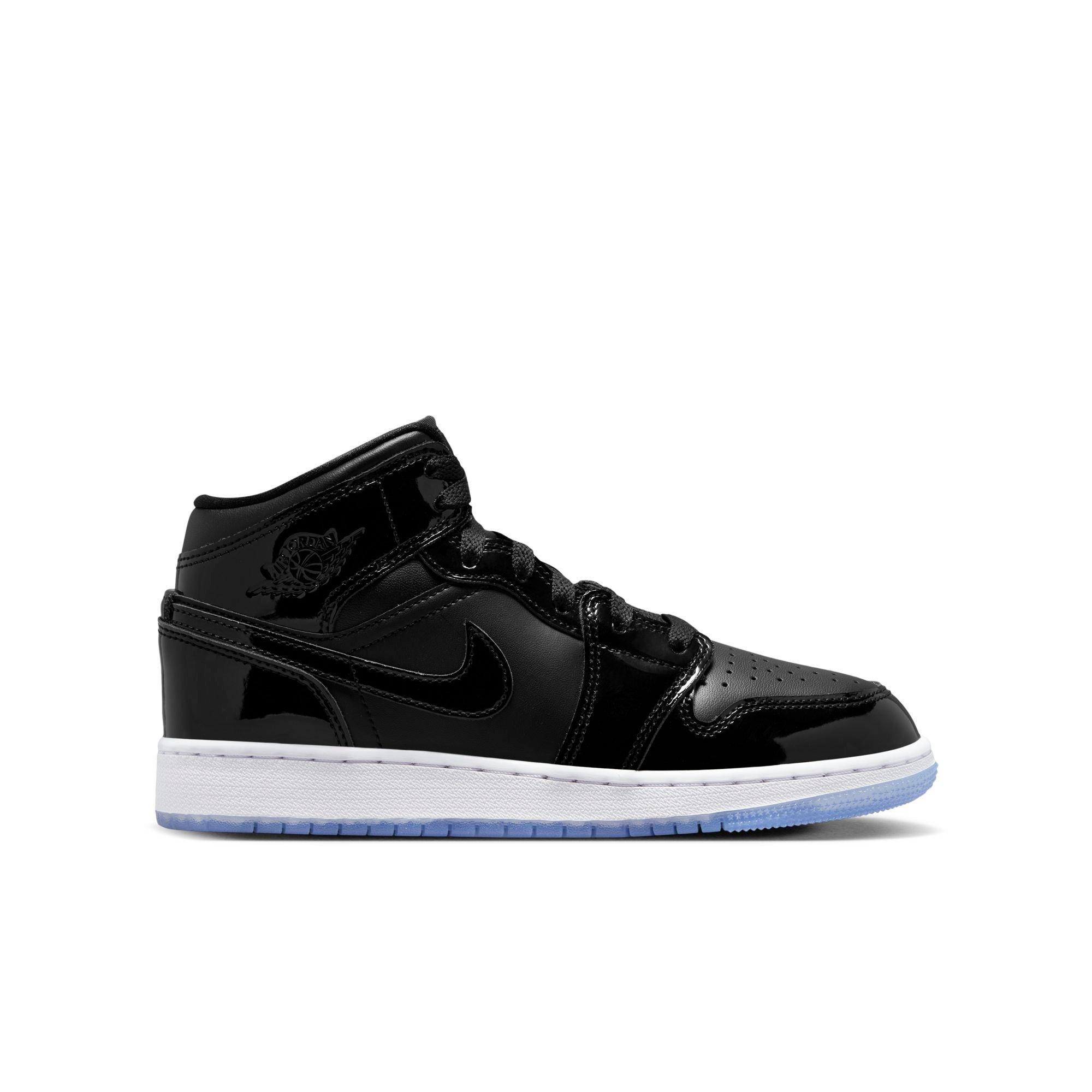 Amazon.com | Jordan 1 Mid Pre School Black/Dark Concord